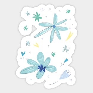 Flowers to dream of fairies Sticker